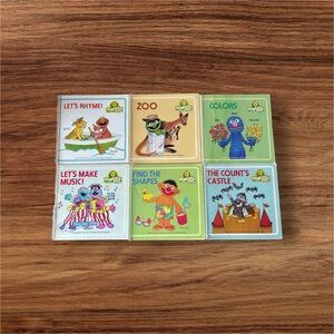 Set of 6 Vintage Big Bird Beep Books feat. Jim Henson’s Sesame Street Muppets